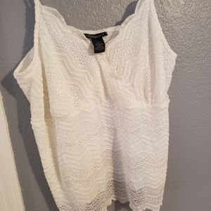 White Chamise tank top